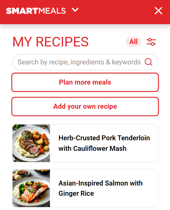 SmartMeals branded for Brand 2